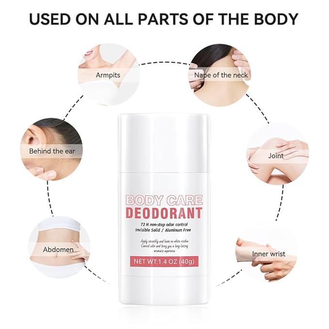Aluminum Free Deodorant Stick for Women,Fruit Scents Women Solid Stick Natural Deodorant,All Day Odor Control Full Body Deodorants,Smooth Solid Armpit Deodorants Sticks (1.4 Oz, Peach)