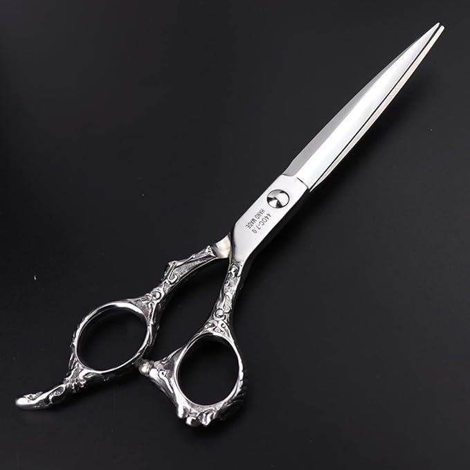 6/7/8 inch Cutting Thinning Styling Tool Rainbow Hair Scissors Professional Hairdresser Hairdresser Scissors Set (7-inch 2pc-A)