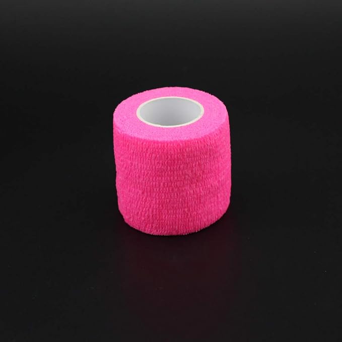Sensi Wrap Grip Cover Sports Self Bandage Rolls 2-inch x 5-Yards 24pcs (Hot Pink)