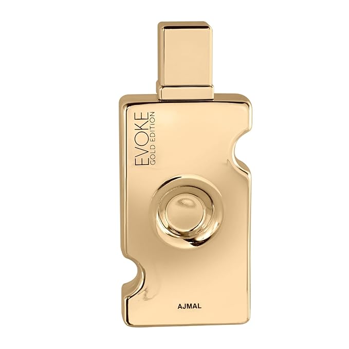 Ajmal Evoke Gold Eau de Parfum for Women, 2.5 fl oz / 75 ml, Floral Woody Musky Elegant Fragrance, Long Lasting Women’s Perfume, Made in Dubai