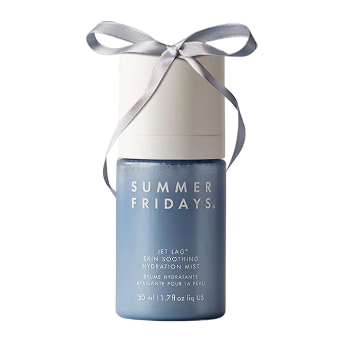 Summer Fridays Jet Lag Skin Soothing Hydration Face Mist - Ultra-Fine Facial Spray & Hydrating Mist to Comfort, Soothe & Help Provide Protective Moisture Barrier Support for Glowing Skin (1.7 Fl Oz)