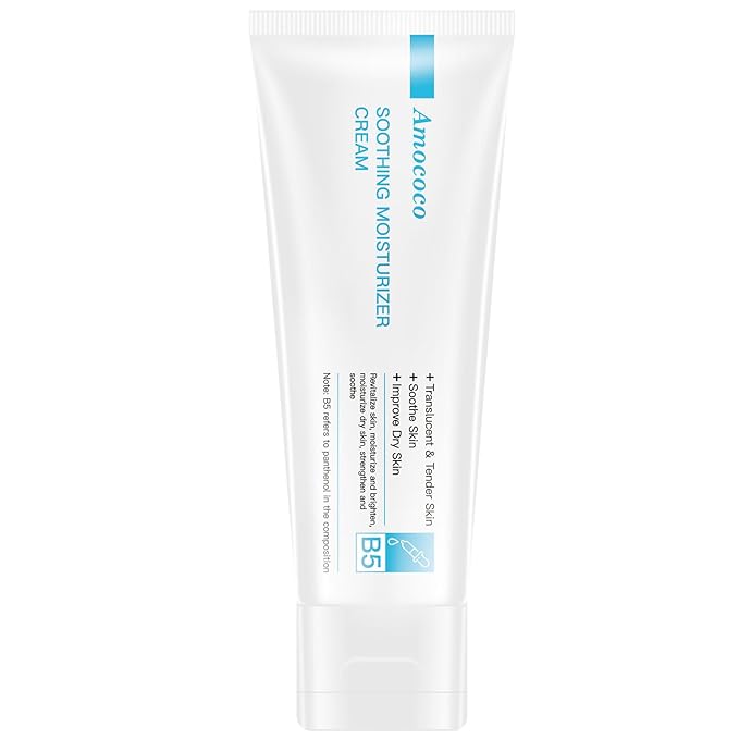Smoothing Face Moisturizer Cream with Niacinamide, Hyaluronic Acid & Shea Butter, Daily Hydrating Cream for Dry & Sensitive Skin, 2.8 oz