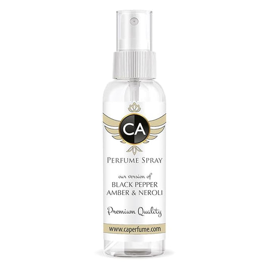 CA Perfume Eco Refill Impression of Black Pepper, Amber & Neroli For Women & Men Eau de Parfum Spray Atomizer Bottle 2 Fl Oz/60ml-X1