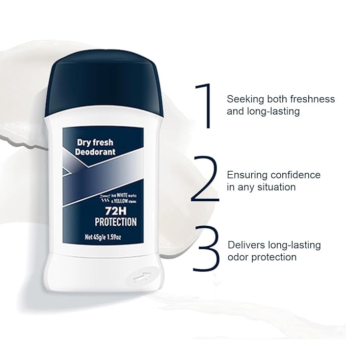 Men's Antiperspirant Deodorant,2 Pack Aluminum Free Deodorant Stick for Men,72 Hours Odor Control Full Body Deodorant Sticks for Men,1.6Fl OZ,Woody and Musk Scents