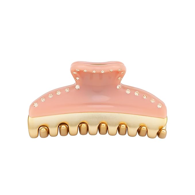 2026 Premium Durable Hair Claw Clip for Women, Original Italian Designed Strong Grip Hair Clips for Normal Fine Thin Hair, No Slip Jaw Clips with Gift Box for Christmas Birthday Girls, 3 Inch Pink