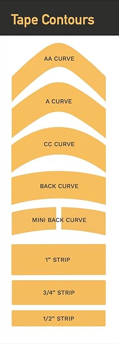 Sunshine Tape Sunshine to Base Hairpiece Wig Tape (72 Pieces) - CC Curve - Double Sided Adhesive Tape for Toupee Lace Front Wig Strong Hold Waterproof Strips
