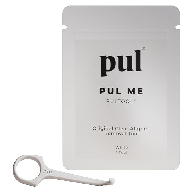 PUL Pack of 1 Reusable Clear Aligner Removal Tool — Compatible with Invisalign, Removable Braces, Retainers & Trays – Easy-to-Use Device Remover, Dental & Oral Hygiene Care Product – White