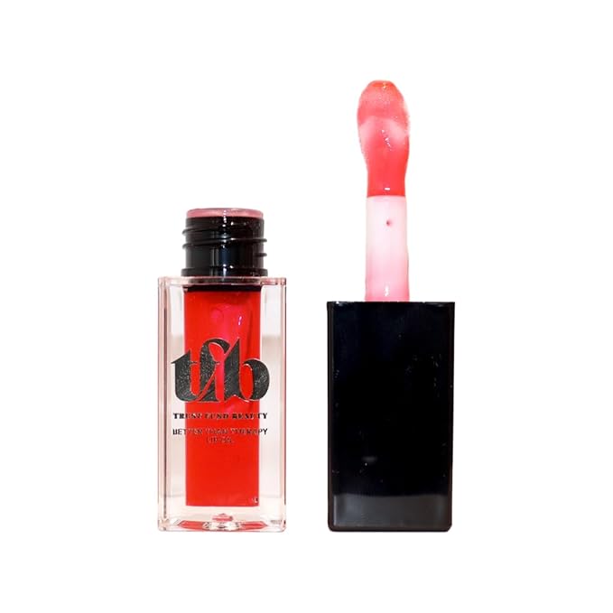 Trust Fund Beauty - Better Than Therapy - Tinted Lip Oil - Pomegranate Flavor, Sheer Tint, Softening, Moisturizing, 4g, 0.14 fl. oz. Vegan, Cruelty-Free, Nontoxic