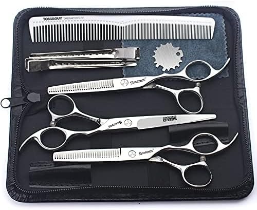 Barber hair scissors, Axemoore professional haircut Cutting Scissors/Shears set- 6", made of Japanese stainless steel, especially (6in- 3pc-B)