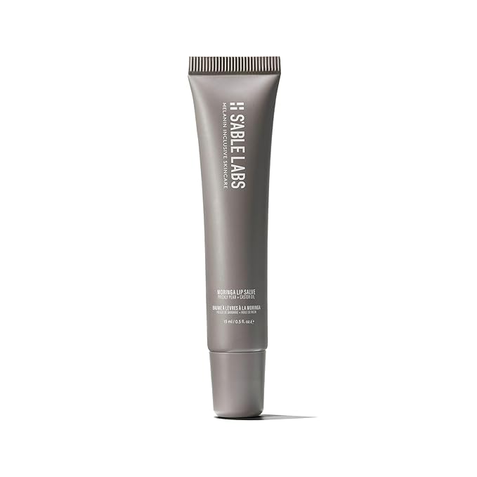 S'ABLE Labs - Moringa Lip Salve | Deeply Moisturize, Soften, Improve Lip Appearance | Prickly Pear + Castor Oil | Melanin-Inclusive Skincare (15 mL | 0.5 fl oz)