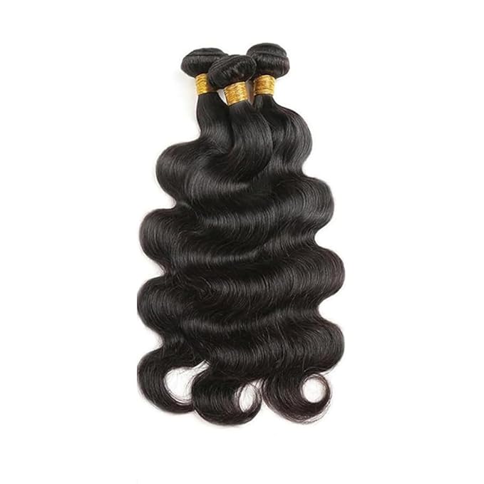 Freiuoke Body Wave Bundles Human Hair 18 20 22 Inch Unprocessed Brazilian Virgin Hair 3 Bundles 150g Body Wave Weave Bundle Real Human Hair Extensions
