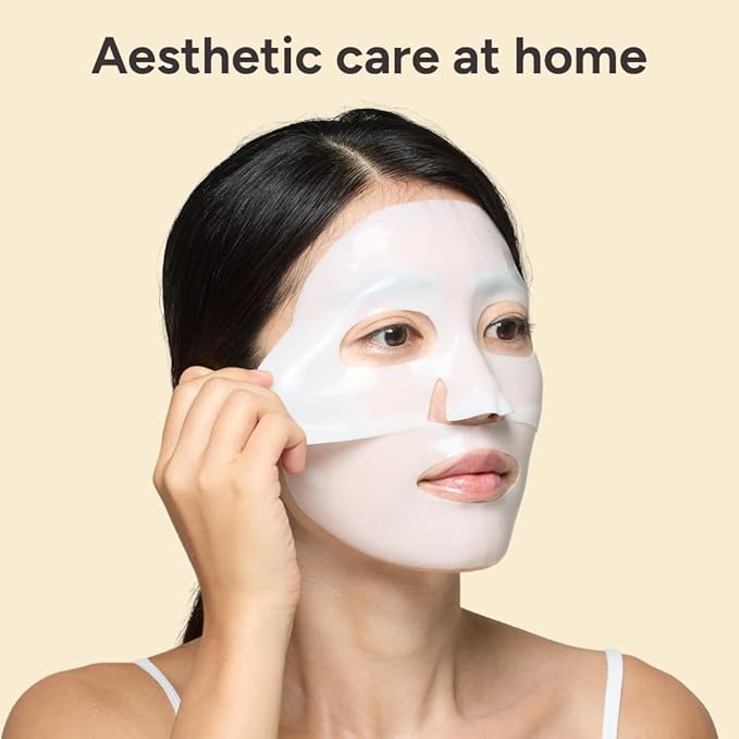 Collagen Gel Mask, 2-Part Hydrogel Face Mask, Intense Hydration, Soothing, Moisturizing, Radiant Glow, Made in Korea, 4 sheets (Hydro Soothe)