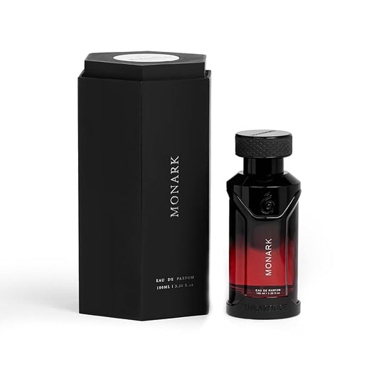 EMBAROUGE MONARK Men's Fragrance | Perfume for Men | Apple Top note | 100 ml pack | 3.4 Fl. Oz. | Spicy and Amber fragrance | Gift for Men | Eau de Parfum EDP