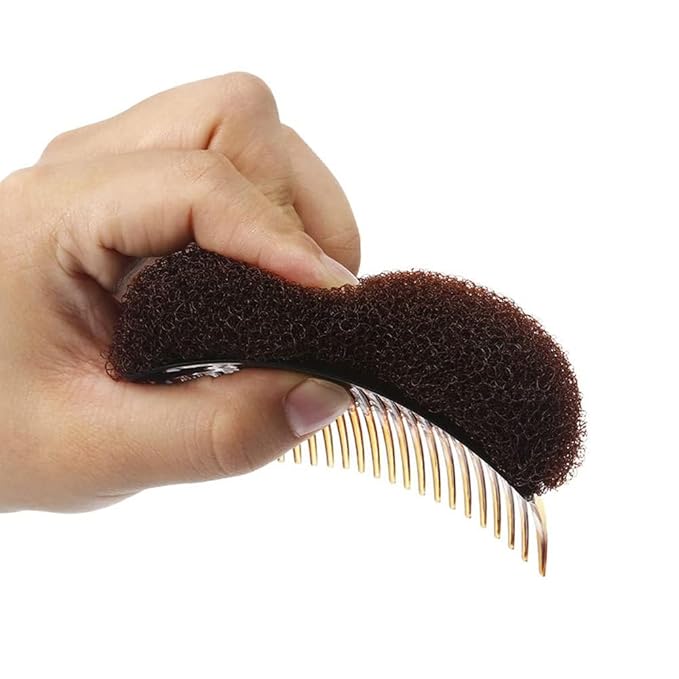 2 Pcs Women's Hair Styling Accessories - Soft Foam Hair Inserts, Bump Up Pads, Clip Bun Maker and Braid Tool Clips and Barrettes Hair Accessories