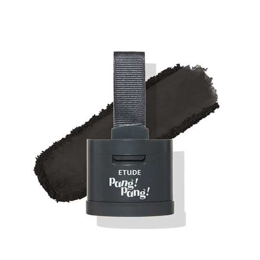 ETUDE Hair Pang Pang hairline powder Root Touch Up, Waterproof, For Facial Makeup, Hairline and Thin Hair - Natural Black