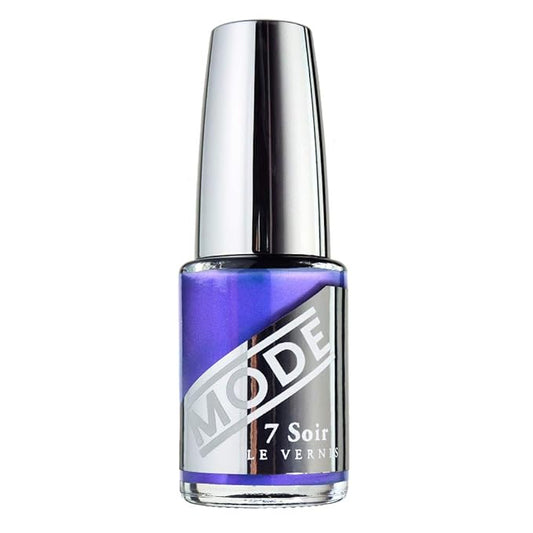 MODE Iridescent Violet Blue Pearly Nail Polish DASH OF SASS Long Lasting Nail Lacquer Color, Chip Resistant Strength, Nourishing Manicure Protection, Made in NY USA