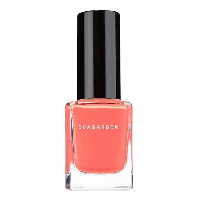 EVAGARDEN Sea Water Resistant Nail Polish - Saturated Color with Thin Film Coating - Attractive, Durable and Smooth Coverage - Clean Formula, No Harsh Substances - 705 Living Coral - 0.34 oz