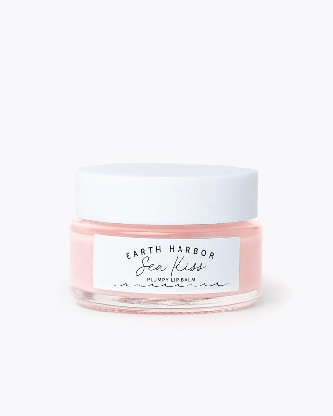 Sea Kiss Plumpy Lip Balm - Vegan Lip Treatment for Hydration and Repair, with Sheer Glossy Finish - Moisturizes, Smooths, and Protects Dry or Cracked Lips