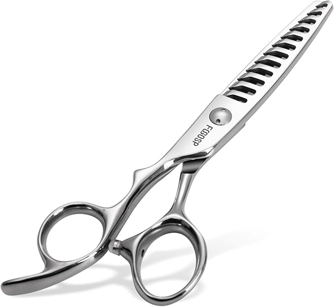 Left Handed Hair Thinning Scissors 6” Professional Barber Scissor Japan VG10 CNC Ultra-Precise Cuts Sharp Blades 12 Teeth Thinner Hair Shears for Women & Men with Thick Hair 40% Thinning Rate