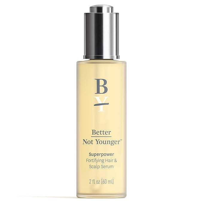 Better Not Younger Hair Thickening Serum for Women Over 40 – Scalp Care, Hair Density Treatment and Anti-Aging 2fl.oz – Fortifying Serum with Biotin & Ginger. Promotes Stronger, Thicker-Looking Hair.
