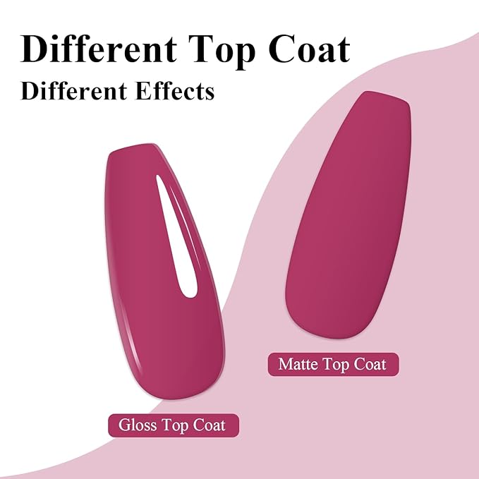 Imtiti Eggplant Red Gel Nail Polish, 1Pcs Rose Purple Red Soak Off UV LED Gel Polish, Long Lasting, Nail Art Manicure Salon DIY at Home for Autumn and Winter (0.34 Fl Oz-1921)