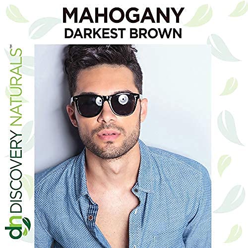 Brown Henna Hair Color For All Kit | 100% All Natural Indigo Powder Hair Dye & Beard Dye (Mahogany Darkest Brown) Organic, Herbal & Vegan Chemical & Cruelty Free Permanent Gray Coverage & Tinting