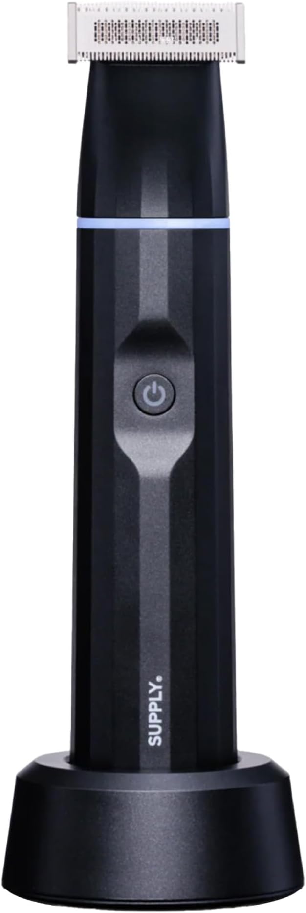 Supply Electric Beard & Body Trimmer – Waterproof, Cordless Precision Groomer with Adjustable Length Dial & Long-Lasting Battery – Includes 1 Blade Set, Charging Dock, USB-C Cable & Travel Cap