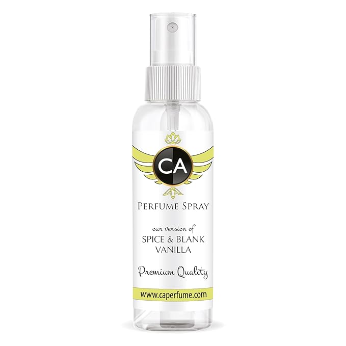 CA Perfume Eco Refill Impression of Spice & Black Vanilla For Men Eau de Parfum Spray Atomizer Bottle 2 Fl Oz/60ml-X1