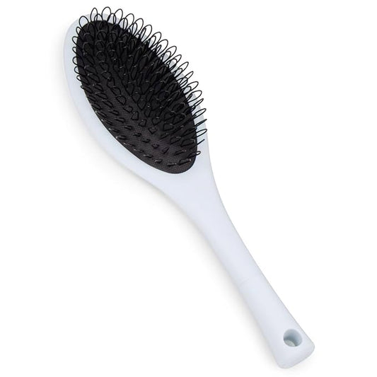 The Hair Shop Light Blue Loop Brush - Salon Professional Grade with Ergonomic Design - Safe Detangler Tool for 100% Remy Human and Synthetic Hair Extensions and Wigs (Light Blue)