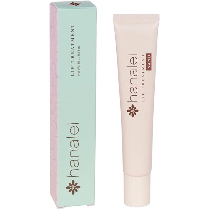 Hanalei Lip Treatment for Dry, Chapped Lips – Intensive Overnight Moisturizer with Kukui Oil, Shea Butter & Grapeseed Oil – Hydrating Balm for Healing Cracks – Natural Nude Tint, 15g – Cruelty-Free