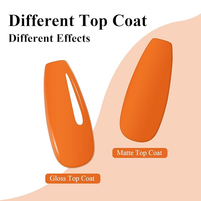 Imtiti Orange Gel Polish, 1Pcs Halloween Pumpkin Orange Soak Off UV LED Gel Nail Polish Manicure Salon DIY at Home (10ml-1914)