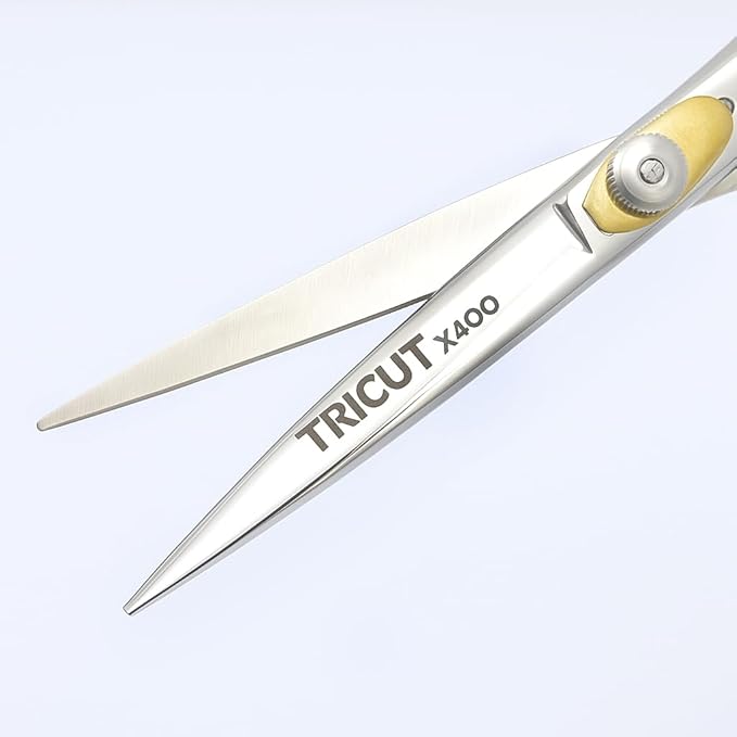 X400 Professional Hair Cutting Scissors 6.5” Mirror Finish – Barber Shears with Leather Case & Premium Comb – Salon & Home Hairdressing Kit
