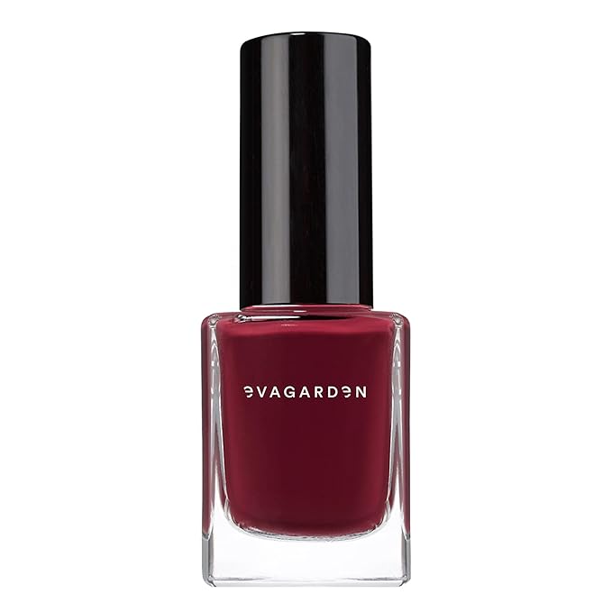 EVAGARDEN Sea Water Resistant Nail Polish - Saturated Color with Thin Film Coating - Attractive, Durable and Smooth Coverage - Clean Formula, No Harsh Substances - 604 Burgundy - 0.34 oz