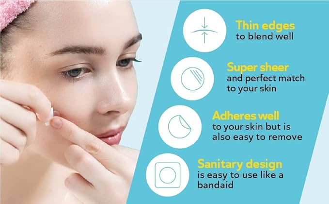 DERMA ANGEL Ultra Invisible Salicylic Acid Acne Patches and Post Acne Dark Spot Patches Bundle - Day and Night Use - UPGRADED