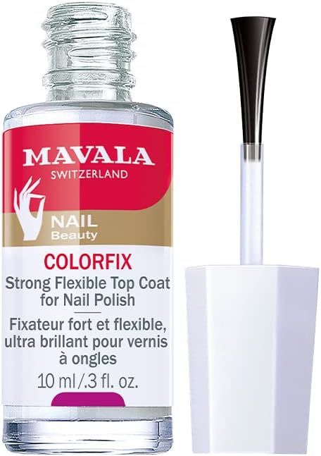 MAVALA Colorfix | Strong Flexible Top Coat for Nails | Make Manicures Last Longer | Drys Hard | Combat Chipping and Flaking | Brilliant Sheen | 0.3 Ounce