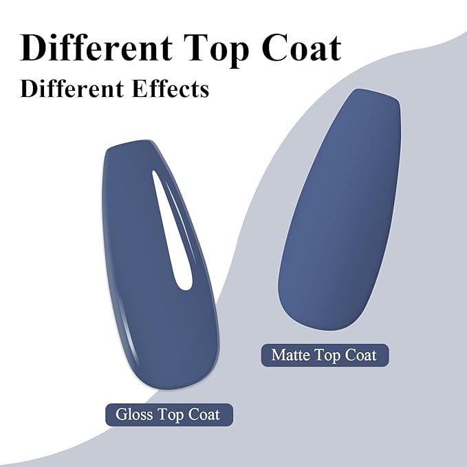Imtiti Deep Grey Gel Nail Polish, 1Pcs Grey Blue Gel Polish Soak Off UV LED Gel Polish, Long Lasting, Nail Art Manicure Salon DIY at Home for Autumn and Winter (0.34 Fl Oz-1913)