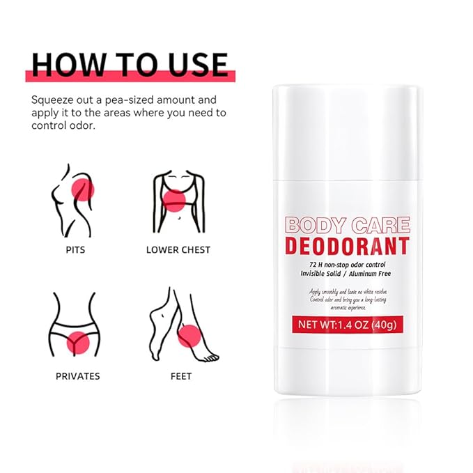 Aluminum Free Deodorant Stick for Women,Fruit Scents Women Solid Stick Natural Deodorants,All Day Odor Control Body Deodorant,Smooth Solid Armpit Antiperspirant Sticks (1.4 Oz, strawberry)