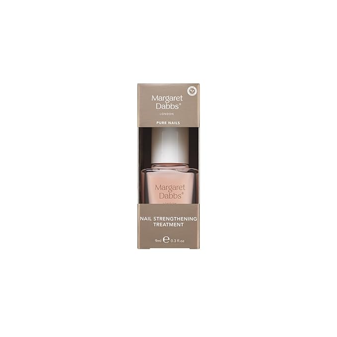 Margaret Dabbs London Pure Nail Strengthening Treatment - Nail Care with Buriti and Jojoba Oils - Restores Damaged Nails and Cuticles - 0.34 oz