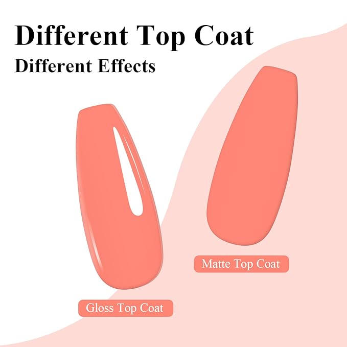 Imtiti Coral Gel Nail Polish, 1Pcs Coral Orange Soak Off UV LED Gel Polish, Long Lasting, Nail Art Manicure Salon DIY at Home for Spring and Summer (0.34 Fl Oz-955)