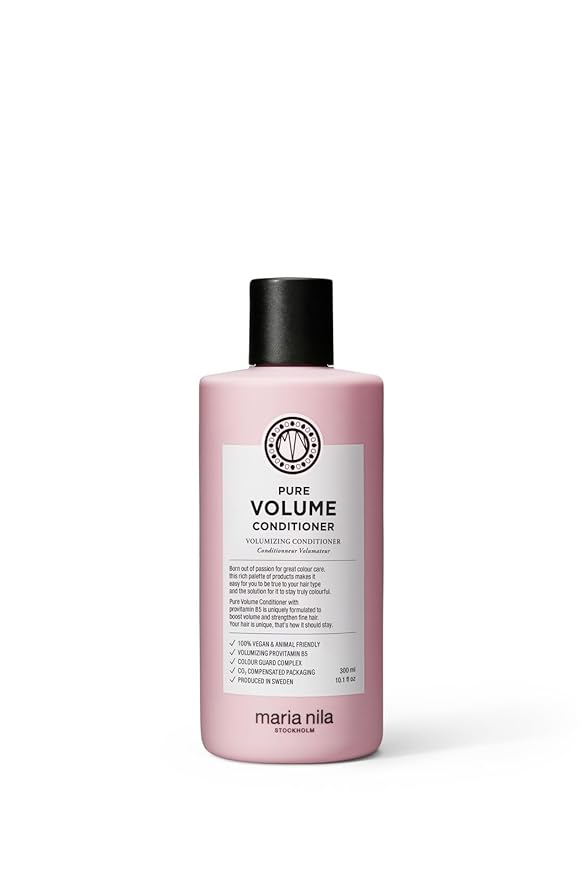 Maria Nila Pure Volume, Conditioner 10.1 Fl Oz, Vitamin B5 Gives Volume to Thin & Fine Hair, 100% Vegan & Sulfate/Paraben free