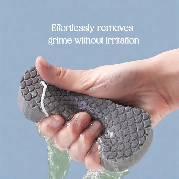 4Pcs, 3D Magic Exfoliating Bath Sponge,Magic Exfoliating Sponges for Body,Skin Friendly and Reusable for Adults Children and Pregnant Women Alternative to exfoliating Gloves