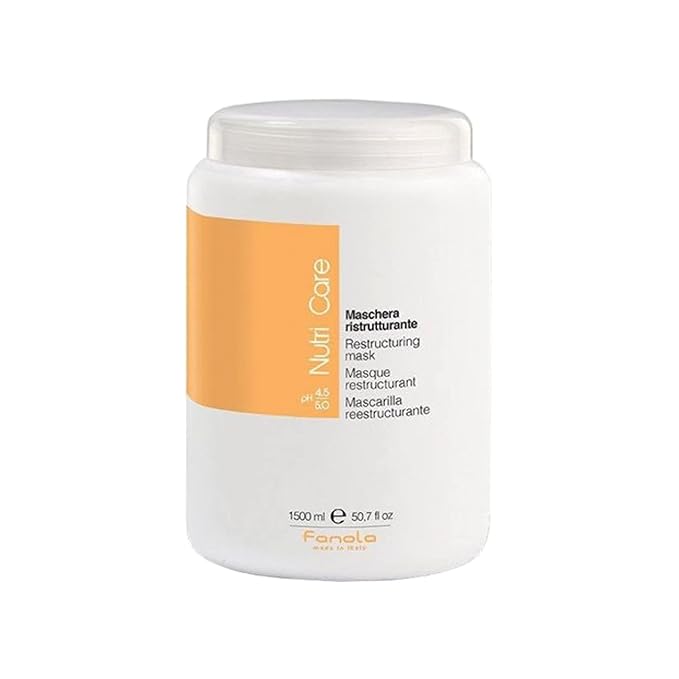 Fanola Deep Conditioning Hair Mask for Damaged Hair - Hydrating Treatment Enriched with Milk Proteins - Softens & Restores Dry, Frizzy & Damaged Strands - Nourishes & Detangles (50.7 Fl oz)