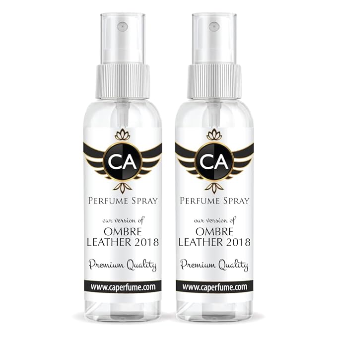 CA Perfume Club Impression of Ombre Leather 2018 For Women & Men Fragrance Eau de Parfum Spray Refillable Bottle 2 Fl Oz-X2