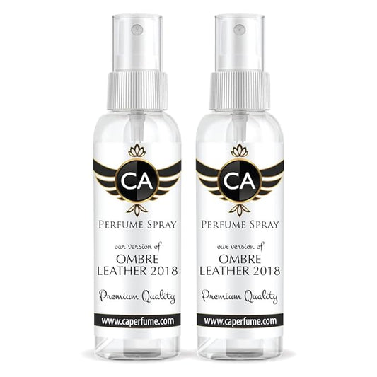 CA Perfume Club Impression of Ombre Leather 2018 For Women & Men Fragrance Eau de Parfum Spray Refillable Bottle 2 Fl Oz-X2