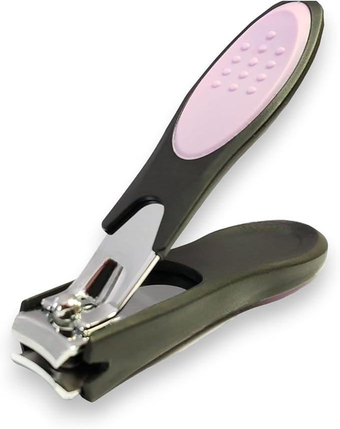 Dream Cut Nail Clipper, Toenail Clippers, Chrome Plated, Stainless Steel, Sharp, Sturdy, Comfort Grip, Nail Catcher, for Men and Women, Nail Cutter, Trimmer