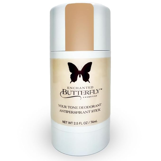 Enchanted Butterfly Tinted Antiperspirant Deodorant Stick- Light Tone For Woman, Matches Light Skin Tones For a Natural Look! Fresh Scent, For all Day Protection 2.5oz 1 count Original