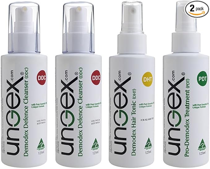 Ungex Premium Kit | 4in1 Skin & Scalp Care | Herbal Cleansers, Tonic and Mist | Australian Made | PKA1p