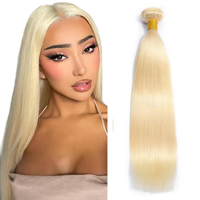 Blonde Bundles Human Hair 613 Straight Bundle 613 Braiding Human Hair Straight Single Bundle 50g 18 Inch Blonde Straight Bundles
