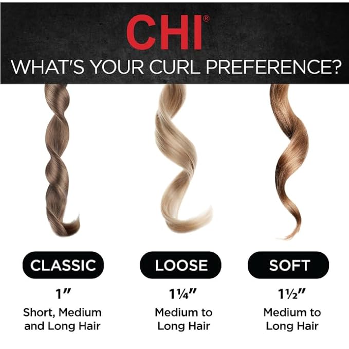 CHI Spin N Curl, Curling Iron For Healthy & Shiny Effortless Curls & Waves, Provides Preset Temperature Settings For Each Hair Texture, Mint Green