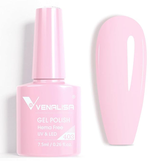 VENALISA Pink Gel Nail Polish 1 Pcs Soak Off UV Gel DIY at Home Manicure Salon Nail Art For Girls Women